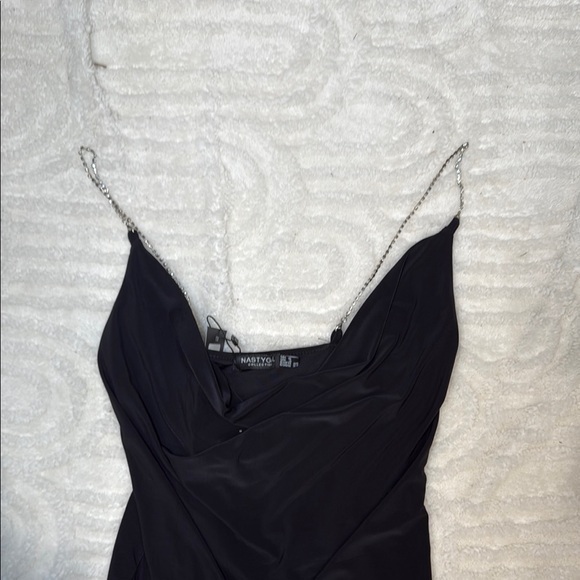 Nasty Gal Tops - Nasty Gal Black bodysuit with Chain Straps
